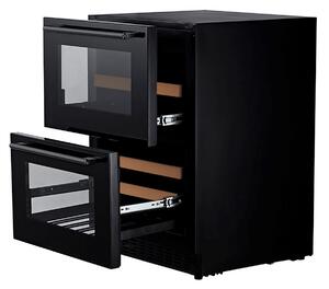 Inbyggbar vinkyl - WineCave 60DD Fullglass Black
