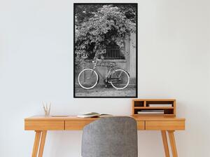 Inramad Poster / Tavla - Bicycle with White Tires - 40x60 Guldram