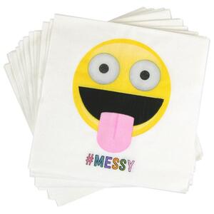 Festartiklar - Emoji, Servetter (20-pack)