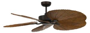 Lucci Air 21065549 - Takfläkt BALI diameter 132 cm brun + fjärrkontroll