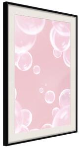 Inramad Poster / Tavla - Bubble Pleasure - 30x45 Guldram