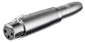 Ljudadapter XLR hona till 6,35 mm hona