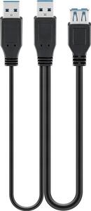 Goobay dubbel USB-A 3.0 hane till hona 30 cm
