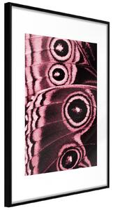 Inramad Poster / Tavla - Butterfly Wings - 20x30 Guldram med passepartout