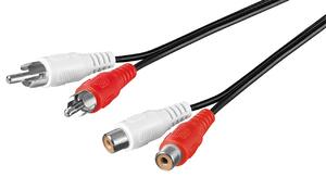 Goobay ljudkabel 2x RCA hane till hona
