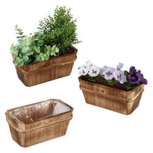 Set med 3 små blomlådor