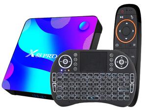 Android TV Box 4K X88 PRO, Android 10, 128GB, WiFi 2,4&5,8G, Två Fjärrkontroller, Bluetooth