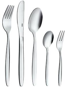 PULSIVA Provset bestick Fortuna 5 delar; Silverfärg, Handtag Silverfärg