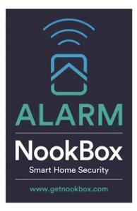 Nookbox klistermärke, larmdekal