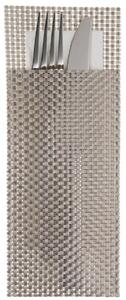 PULSIVA Bestick- och servettficka Samoa; 24x9 cm (LxB); Stengrå; 6 Styck / Förpackning