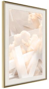 Inramad Poster / Tavla - Cloud Nine - 20x30 Guldram med passepartout