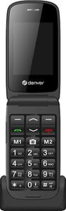 Senior / Pensionär 4G-mobiltelefon, Blueooth, SOS-knapp, 2,4" färg-skärm, Flip-telefon - Denver BAS-24600L