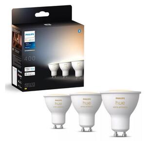 KIT 3x LED Ljusreglerad glödlampa Philips Hue WHITE AMB. GU10/4,2W/230V 2200-6500K