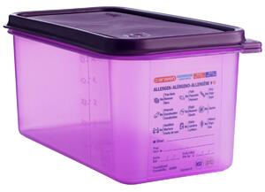 Araven Förvaringslåda; Storlek GN 1/3, 6l, 32.5x17.6x15 cm (LxBxD); Violett