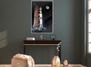 Inramad Poster / Tavla - Cosmodrome - 40x60 Guldram