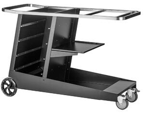 VEGA Serveringsvagn Sprinter monterad; 57.5x135x92 cm (BxDxH); Svart