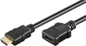 Goobay - HDMI förlängningskabel. 19-stifts han-hona. 50 cm