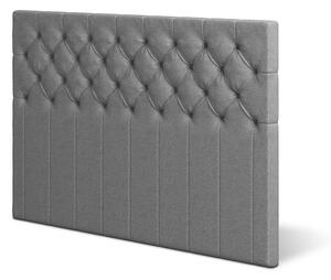 24SJU Djupknappad Sänggavel 120x125 Grå