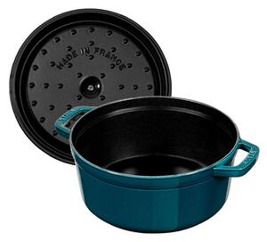 Staub La Cocotte Gryta 22 cm / 2,5 l, Rund, La-Mer, Gjutjärn