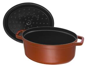 Staub La Cocotte Gryta 29 cm / 4,25 l, Oval, Kanel, Gjutjärn