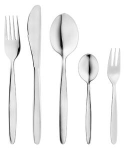 PULSIVA Provset bestick Palermo/Fortuna 5 delar; Silverfärg, Handtag Silverfärg