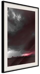 Inramad Poster / Tavla - Dark Sky - 20x30 Guldram med passepartout