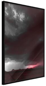 Inramad Poster / Tavla - Dark Sky - 30x45 Guldram med passepartout