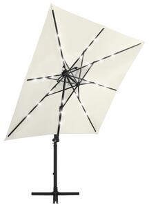Frihängande parasoll med stång och LED sand 250 cm