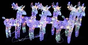 Julrenar 46 st flerfärgad 240 lysdioder akryl