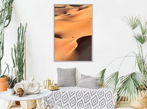 Inramad Poster / Tavla - Desert Landscape - 20x30 Svart ram med passepartout