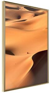 Inramad Poster / Tavla - Desert Landscape - 20x30 Guldram