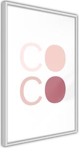 Inramad Poster / Tavla - Different Shades of Coco - 20x30 Svart ram