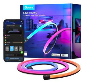 Govee - Neon LED backljus för bord 3m RGBIC Wi-Fi
