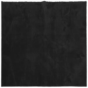 Mjuk matta HUARTE med kort lugg tvättbar svart 200x200 cm