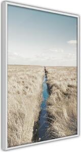 Inramad Poster / Tavla - Drainage Ditch - 20x30 Guldram