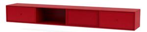 Montana - OCTAVE VII TV bench - Suspension rail - Hyllor - 165 Beetroot - W183,6 x H24 x D30 cm