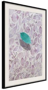 Inramad Poster / Tavla - Floating Leaf II - 30x45 Svart ram