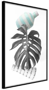 Inramad Poster / Tavla - Floral Alchemy III - 30x45 Svart ram med passepartout