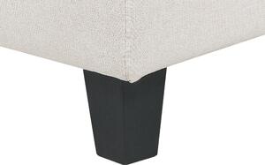 Sittmodul 1-sits Ljusbeige Tyg Klädd Fåtölj med Stoppad Dyna Sektion Soffa Vardagsrum Modern Design Beliani
