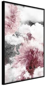 Inramad Poster / Tavla - Flowers in the Sky - 30x45 Svart ram