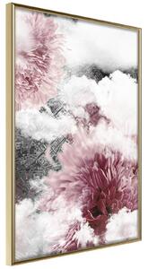 Inramad Poster / Tavla - Flowers in the Sky - 20x30 Guldram
