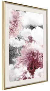 Inramad Poster / Tavla - Flowers in the Sky - 30x45 Guldram