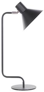 Skrivbordslampa Svart Metall 51 cm Sängbordslampa Justerbar Konformad Skärm On-Off Knapp Sovrum Vardagsrum Hemmakontor Industriell design Beliani