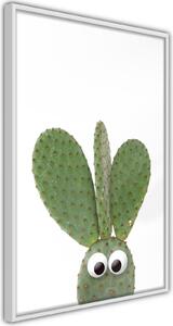 Inramad Poster / Tavla - Funny Cactus III - 20x30 Guldram