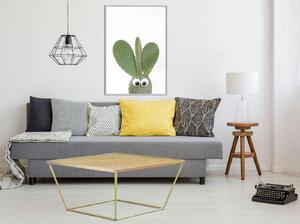 Inramad Poster / Tavla - Funny Cactus III - 20x30 Guldram
