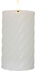 Led blockljus swirl - vit