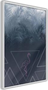 Inramad Poster / Tavla - Geometric Jungle - 40x60 Guldram med passepartout