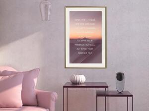 Inramad Poster / Tavla - Good Advice - 20x30 Guldram