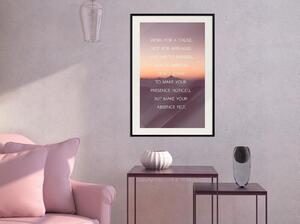 Inramad Poster / Tavla - Good Advice - 20x30 Vit ram