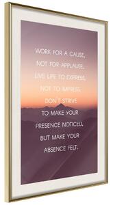 Inramad Poster / Tavla - Good Advice - 20x30 Guldram med passepartout
